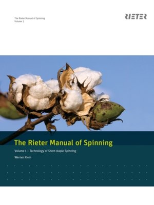 cover image of Rieter Manual of Spinning--Volume 1